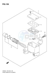 AN400 (E03) Burgman drawing FRONT MASTER CYLINDER (AN400ZAL1 E28)