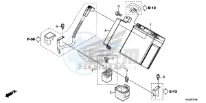 CBR300RF CBR300R Europe Direct - (ED) drawing BATTERY