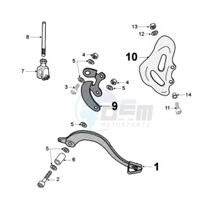 XPS SM EX drawing REAR BRAKE