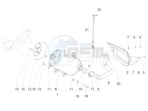 BEVERLY 350 ST 4T 4V ie E4 ABS (NAFTA) drawing Silencer