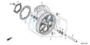 NC700XAC drawing FRONT WHEEL