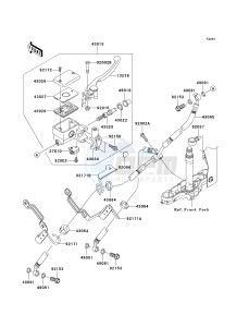 VN 1600 A [VULCAN 1600 CLASSIC] (A6F-A8FA) A6F drawing FRONT MASTER CYLINDER