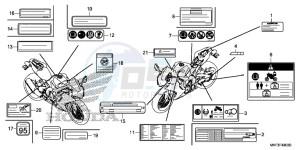 CBR1000S2H 2ED - (2ED) drawing CAUTION LABEL