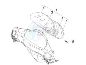 Fly 50 4t (USA) drawing Meter combination - Cruscotto