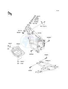 KL 650 A [KLR 650] (A6F-A7F) A7F drawing FRAME