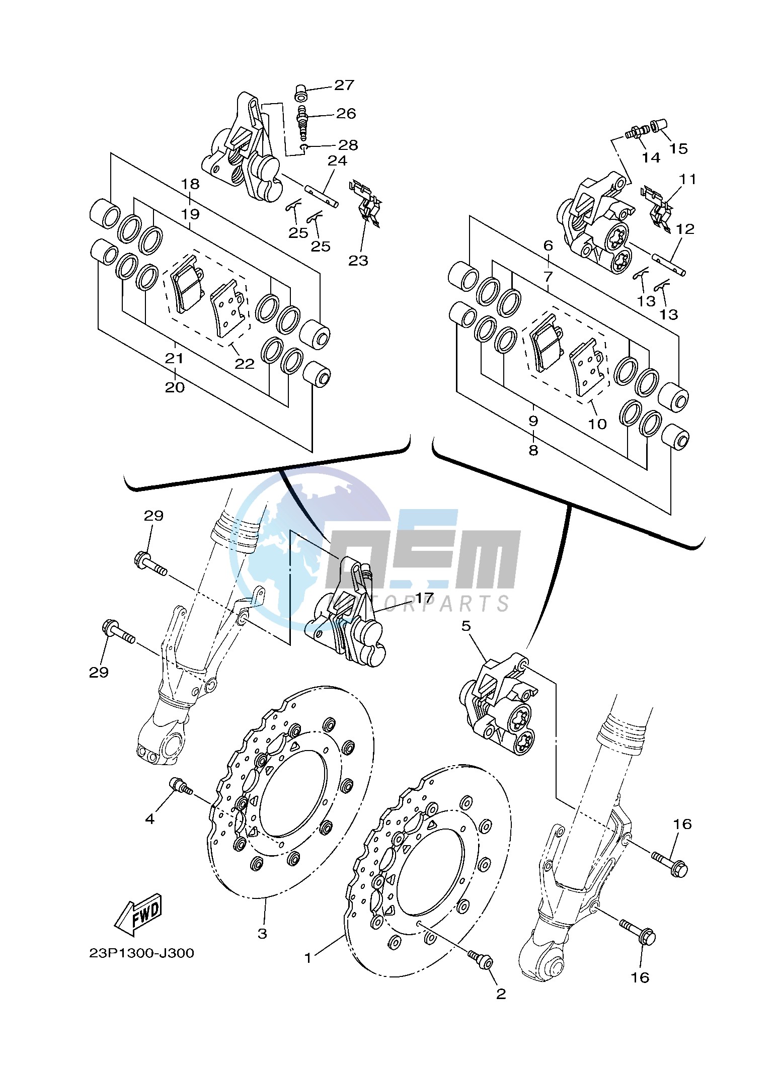 FRONT BRAKE CALIPER