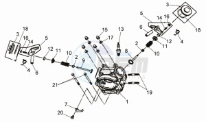 CELLO 50 45KMH drawing CYLINDER HEAD CPL