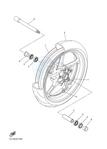 FZ1-N FZ1 (NAKED) 1000 (1EC9) drawing FRONT WHEEL