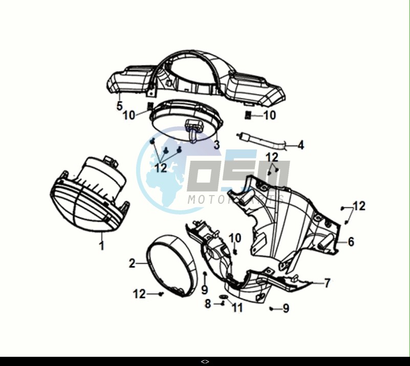 HANDLE COVER - HEAD LIGHT