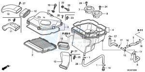 GL1800A France - (F / CMF) drawing AIR CLEANER