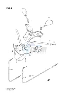 UH125 BURGMAN EU drawing HANDLEBAR