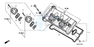 CB600F9 Spain - (SP / 25K) drawing CYLINDER HEAD COVER