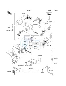 VN 1500 N [VULCAN 1500 CLASSIC] (N4) N4 drawing IGNITION SWITCH_LOCKS_REFLECTORS