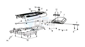 COMBIZ 50 drawing REAR LUGGAGE FRAME