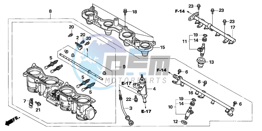 THROTTLE BODY (CBR600RR5/6)