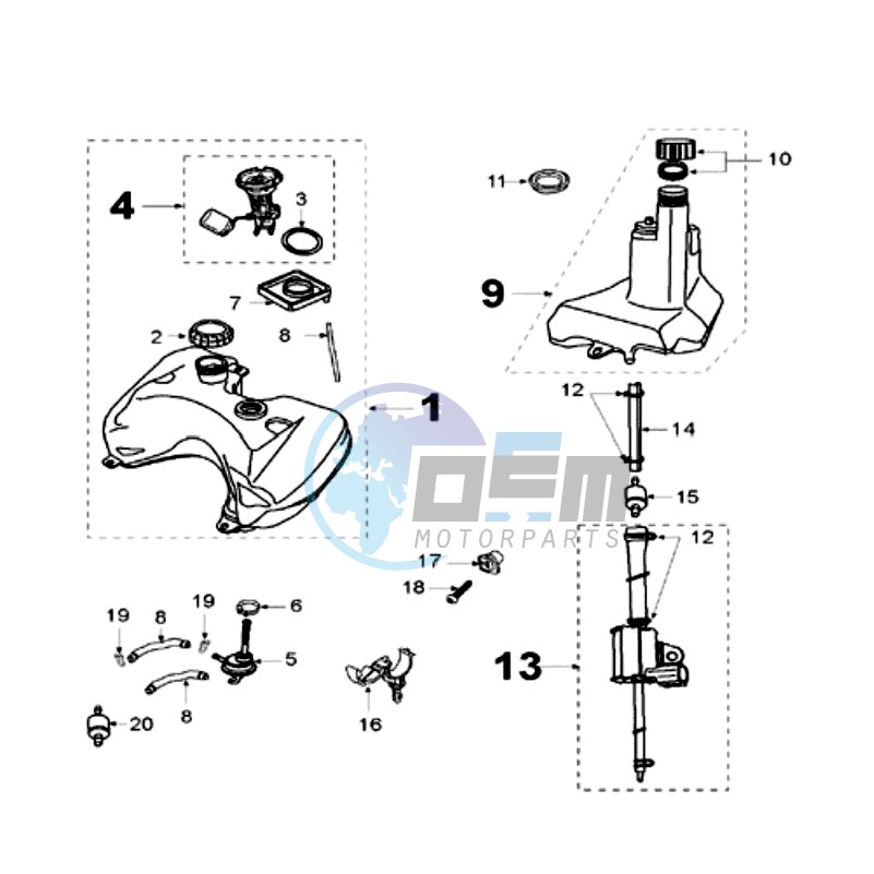 TANK AND FUEL PUMP