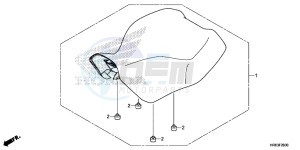 TRX500FA7G TRX500 Europe Direct - (ED) drawing SEAT