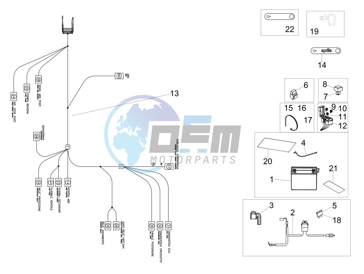 Rear electrical system