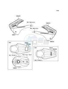 KX85 / KX85 II KX85A6F EU drawing Labels