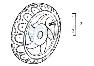 Zip 50 RST drawing Front wheel drum brake