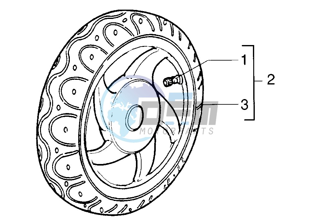 Front wheel drum brake