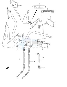 AN250 (E2) Burgman drawing HANDLEBAR (MODEL K3)