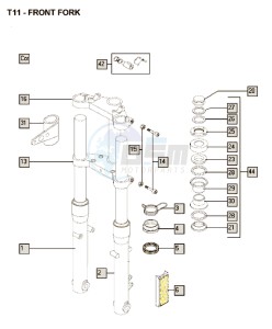 FUNTASTIC_25kmh_K8-L0 50 K8-L0 drawing Front fork