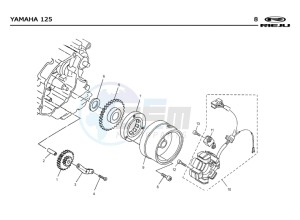 SMX-125-4T-BLUE drawing STATOR