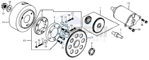 HD 200 drawing STARTER CLUTCH