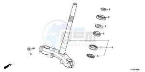 SH300AB drawing STEERING STEM