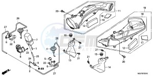 CBR1000RRD Fireblade - CBR1000RR UK - (E) drawing AIR INTAKE DUCT/SOLENOIDVALVE