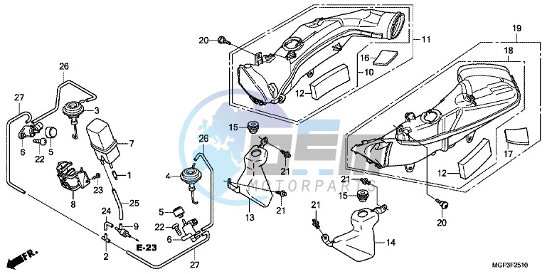 AIR INTAKE DUCT/SOLENOIDVALVE