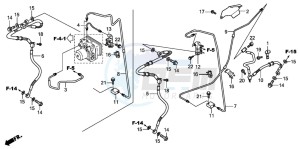 SH300AR drawing RR. BRAKE HOSE/BRAKE PIPE