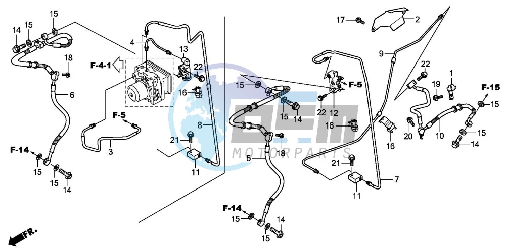 RR. BRAKE HOSE/BRAKE PIPE