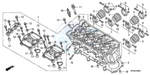 CBF1000TA Europe Direct - (ED / ABS) drawing CYLINDER HEAD