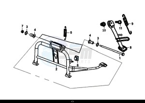 SYMPHONY CARGO 50 (AY05W7-EU) (L7-M0) drawing MAIN STAND KICK STARTER ARM