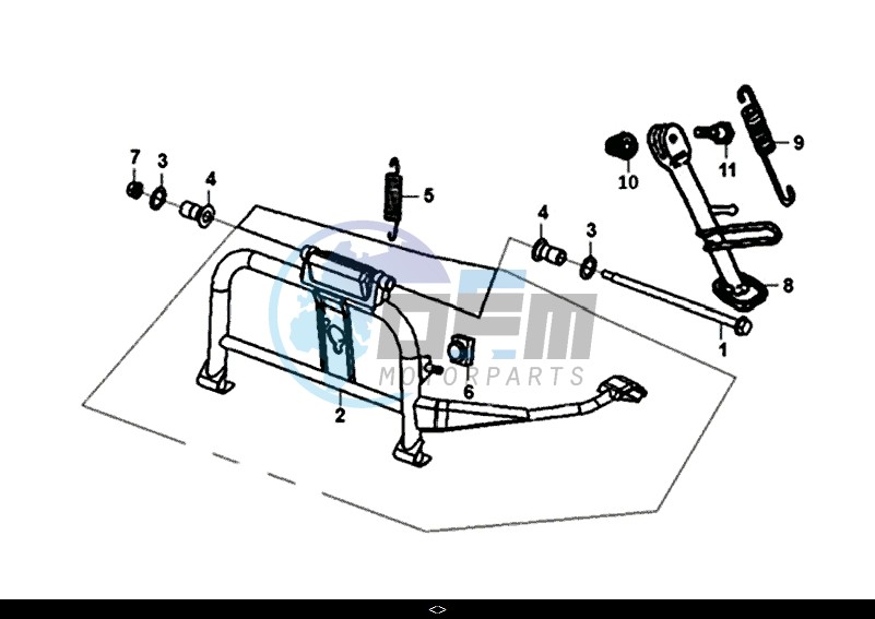 MAIN STAND KICK STARTER ARM