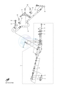 WR250X (32DP) drawing REAR MASTER CYLINDER