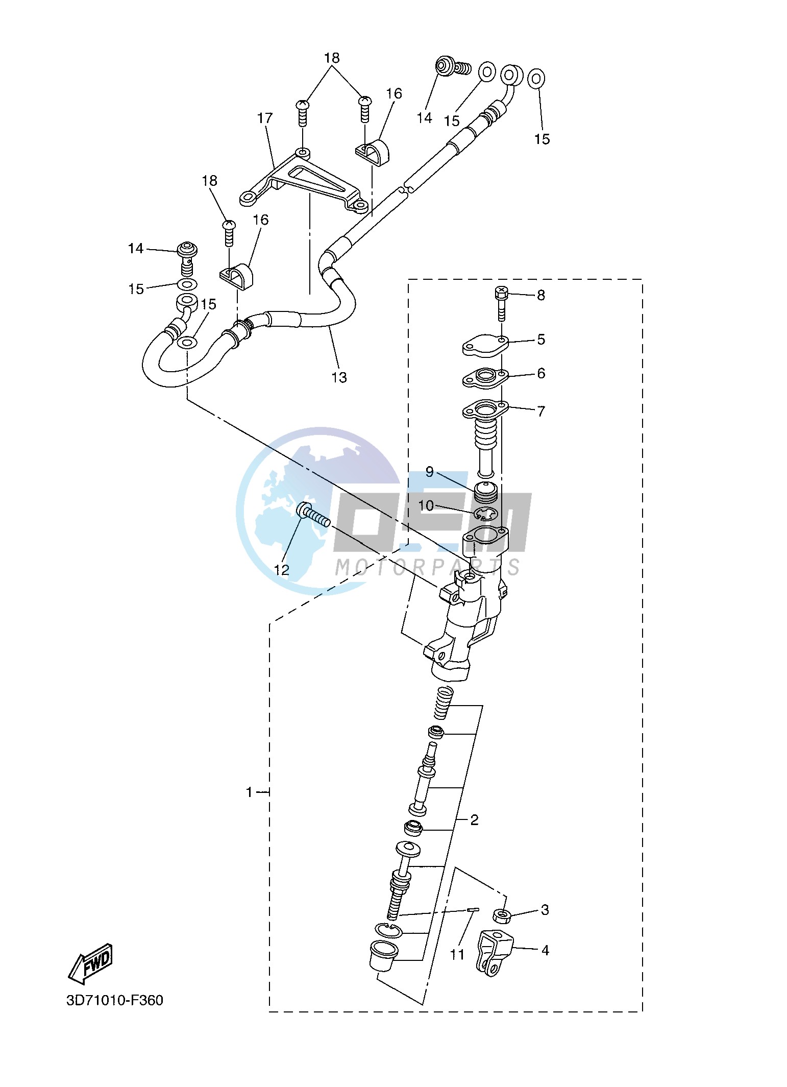 REAR MASTER CYLINDER