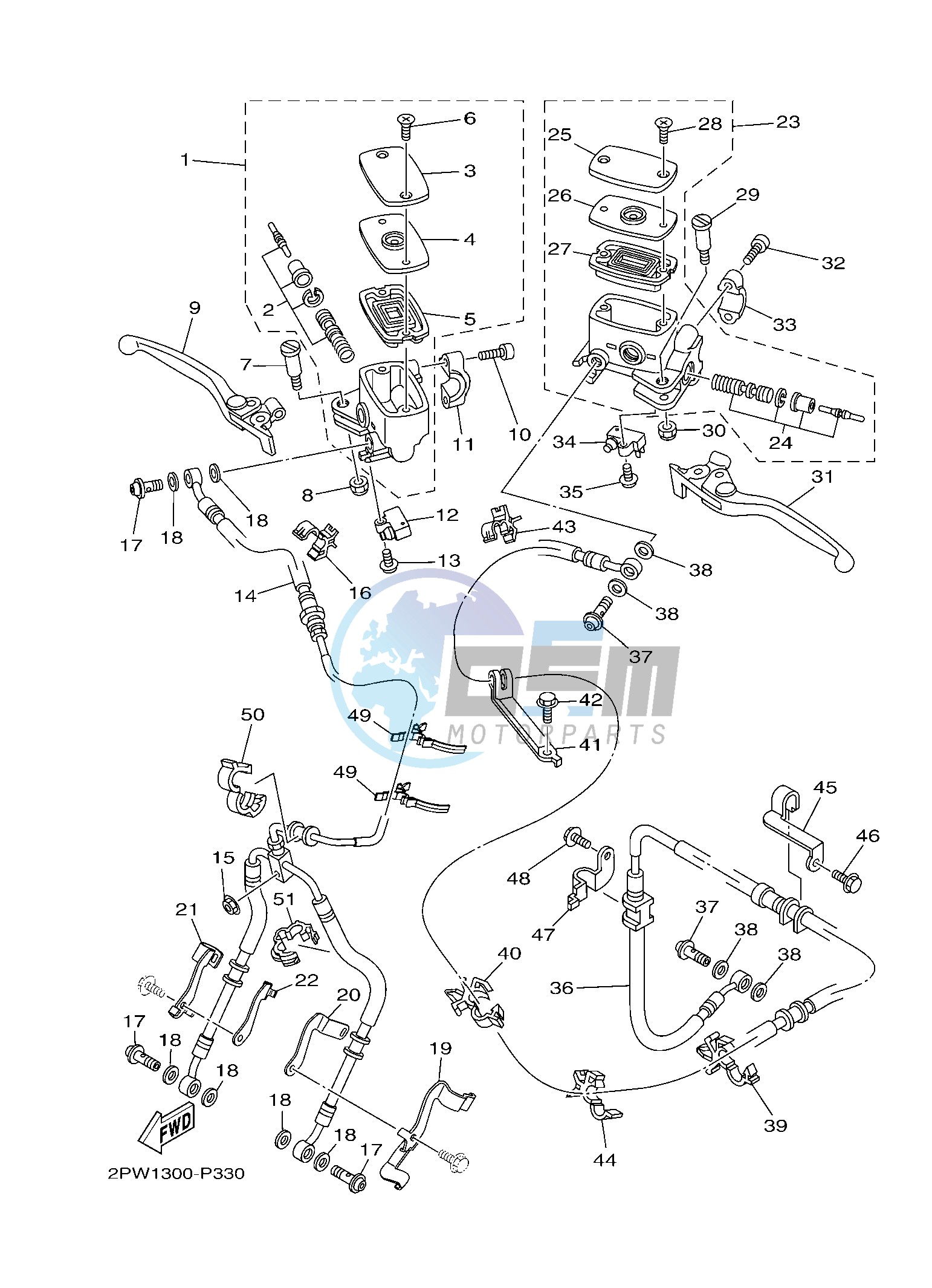 FRONT MASTER CYLINDER