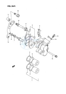 RMX250 (E3) drawing FRONT CALIPER (MODEL M N P R S)