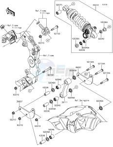 NINJA ZX-10R ZX1000SHF XX (EU ME A(FRICA) drawing Suspension/Shock Absorber