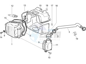 LX 150 4T drawing Cylinder head cover