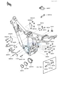 KDX 200 A [KDX200] (A1-A3) [KDX200] drawing FRAME FITTINGS