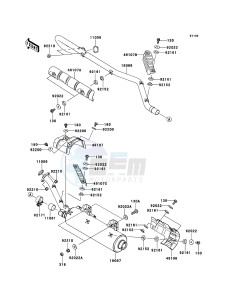 KVF650_4X4 KVF650FCF EU drawing Muffler(s)