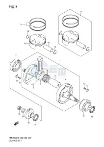 RM-Z450 (E3-E28) drawing CRANKSHAFT (RM-Z450K8 K9 L0)