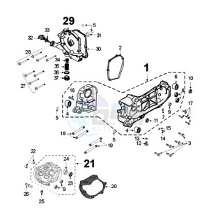 KISBEE MX A drawing CRANKCASE