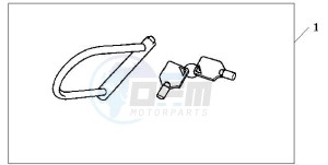 FES125 S-WING drawing HONDA U-LOCK