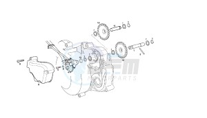 SENDA SM X-TREM - 50 CC EU2 drawing OIL PUMP