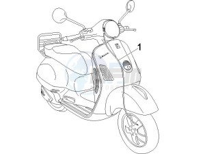 GTS 125 4T E3 drawing Cables